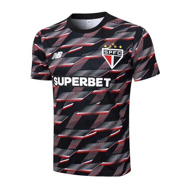 Camiseta Entrenamiento Sao Paulo 2024/25 Negro Rojo